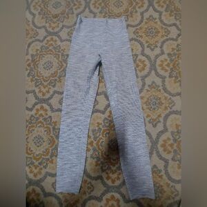 Lululemon light grey striped leggings